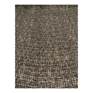 Kravet: 35968-81 Black and Off-White Nubby Woven Designer Fabric - 15 Yards For Sale