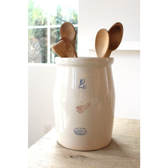 Large antique stoneware crock dating back to the early 1900's. We love collecting assorted vintage stoneware. We imagine...