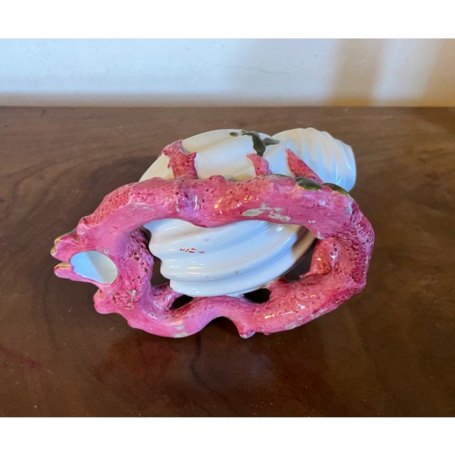 Antique 19th Century English Copeland Porcelain Sea Shell Spooner Vase For Sale - Image 10 of 11