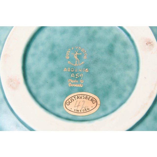 Vintage Wilhelm Kage for Gustavsberg Argenta Bowl With Flowers, Leaves and Sterling Silver For Sale - Image 10 of 10