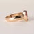 Traditional Vintage Finnish 1.80 Carat Pink Oval Gemstone Tourmaline Bezel Rose Gold Ring, Size 7.75 For Sale - Image 3 of 6