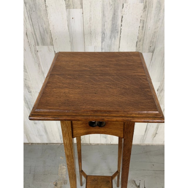 Wood Arts and Crafts Plant Stand For Sale - Image 7 of 10