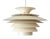 Scandinavian Cream Pendant Lamp with 7 Layers from Jeka, Denmark, 1960s For Sale