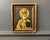 Paint Antique Oil Painting on Board - Russian Icon Portrait of Saint Nicholas Circa 1925 For Sale - Image 7 of 9