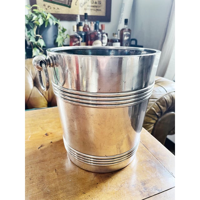 1950s Christofle Silver Plated Champagne Bucket From the Esmeralda Paris For Sale - Image 9 of 9