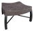 Rare Harvey Probber Large Ottoman Stool With Curved Bowed Legs and X Stretcher For Sale