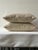 Boho Chic Calvin Fabrics Cane Texture” Daffodil Feather/Down Pillows - A Pair For Sale - Image 3 of 4