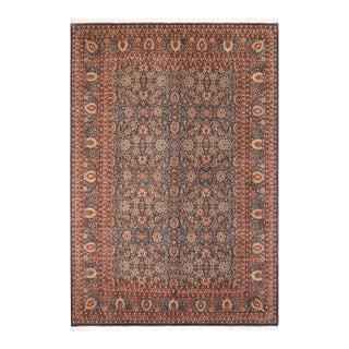Art Nouveau Pak-Persian Blue/Red Wool Rug - 10'0'' X 13'10'' For Sale