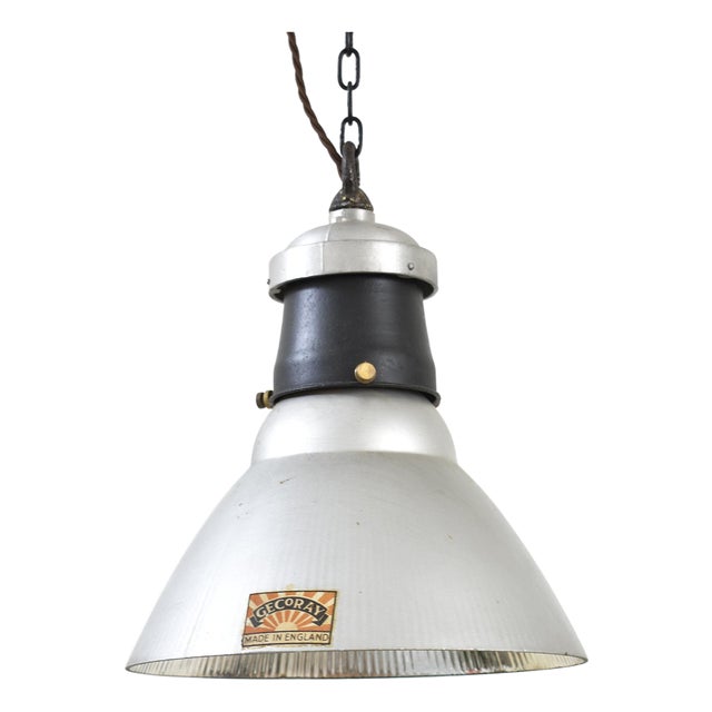 Pendant Mercury Glass Light from Gec Gecoray, 1920s For Sale