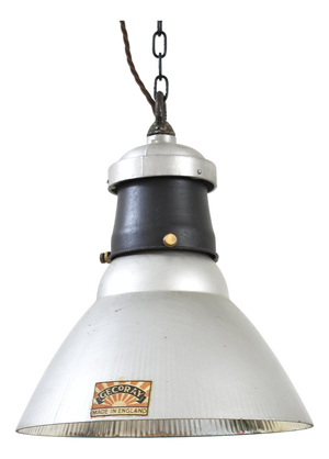 Pendant Mercury Glass Light from Gec Gecoray, 1920s