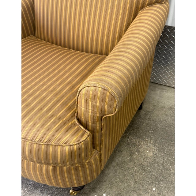 Yellow Late 20th Century George Smith Style Upholstered Chairs - A Pair For Sale - Image 8 of 11