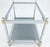 Transparent Pair of Rectangle Chrome & Brass Smoked Glass Two Tier End Side Tables MINT! For Sale - Image 8 of 9