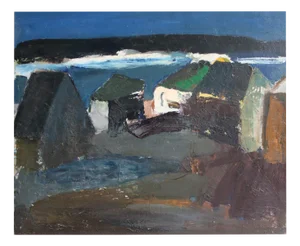 Aleksandr Rodin, By the Daugava River, Oil Painting