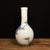 Vintage Painted White Glass Vase With Double Dragon Chasing Pearl Motif For Sale - Image 4 of 9