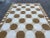 Textile Handmade Cotton Flat Weave Area Rug, Tile Patterned Tan, Beige and Cream Dhurrie - 9'x12' For Sale - Image 7 of 11