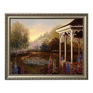Framed Garden Gazebo Landscape Artwork For Sale