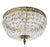 Brass Brass Bathroom Plafond Chandelier With Octagon Crystals For Sale - Image 8 of 8