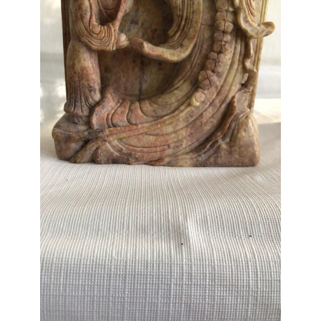 Set of 1920s carved soapstone bookends.