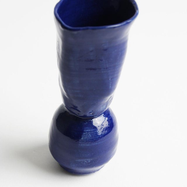 Mini Vase in Cobalt by Anja Marschal For Sale - Image 6 of 9