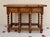 Brown Spanish Wood Console Table with Three Drawers, 1950 For Sale - Image 8 of 13