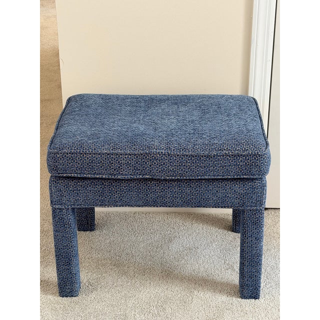 Pair of Pillow Top Ottomans in Kravit Fabric For Sale - Image 12 of 12