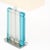 Murano Glass Aqua and Chrome “Tormalina” Slab Lamps For Sale - Image 4 of 8