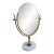 Vintage Oversized Brass & Carrara Marble Double-Sided Vanity Mirror Attributed to Charles Hollis Jones For Sale