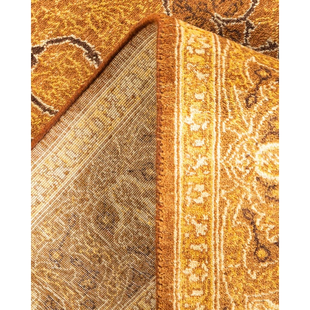 Mogul, One-of-a-Kind Hand-Knotted Area Rug - Yellow, 4' 3" x 6' 0" For Sale In New York - Image 6 of 8