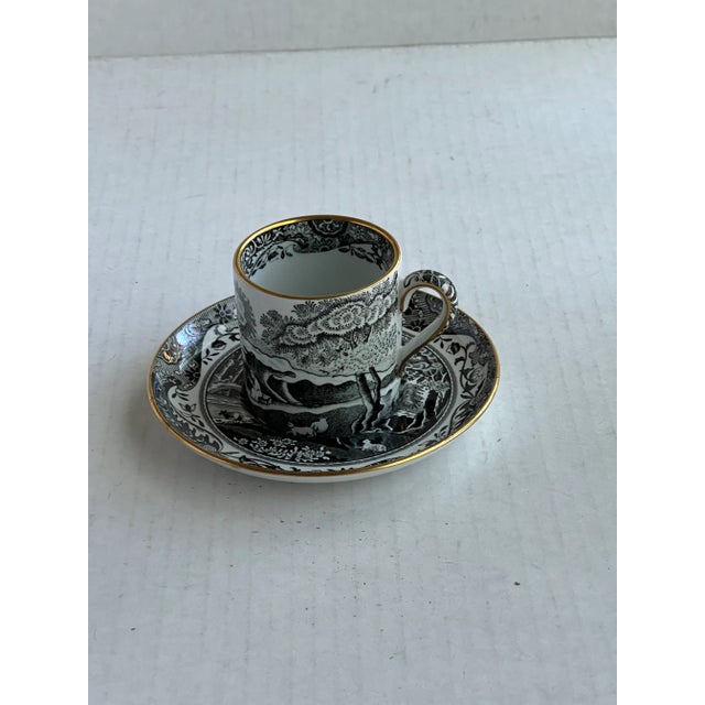 1970s Spode England Italian Black/White Demitasse Cup and Saucer & Wegewood Mug For Sale - Image 5 of 7
