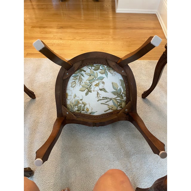 Antique French Country Walnut Dining Chairs Set of 6 For Sale - Image 12 of 12