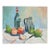 French Vintage Still Life Painting on Board For Sale