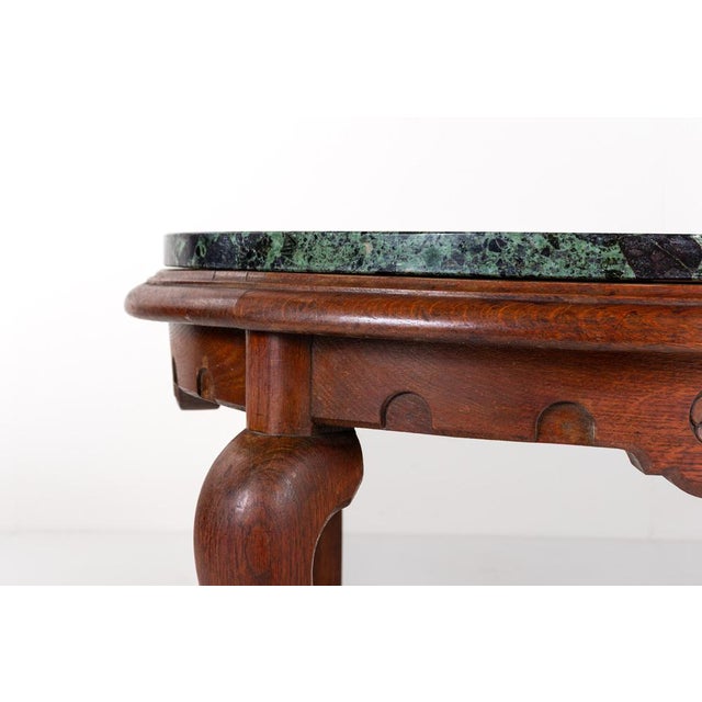 Vintage Side Table with Marble Top For Sale - Image 6 of 13