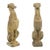 Mid 20th Century Pair of Stone Greyhound Garden Statues For Sale