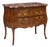 Italian Carved Walnut Rouge Marble Top Commode With French Styling For Sale