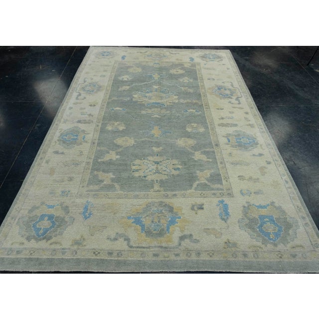 Turkish Oushak Rug 5'10" x 9' #18616 Explore a curated collection of hallway runners, wool rugs, and handmade masterpieces...