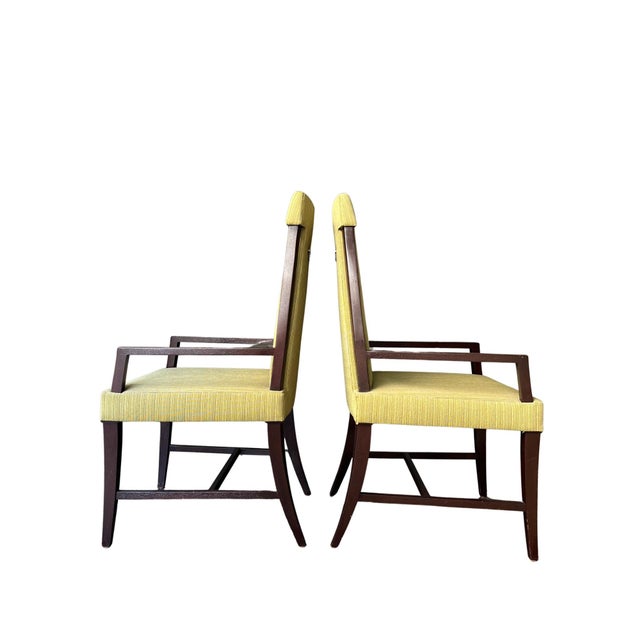 Michael Berman Michael Berman Limited Nora Dining Chairs in Green- Set of 2 For Sale - Image 4 of 10