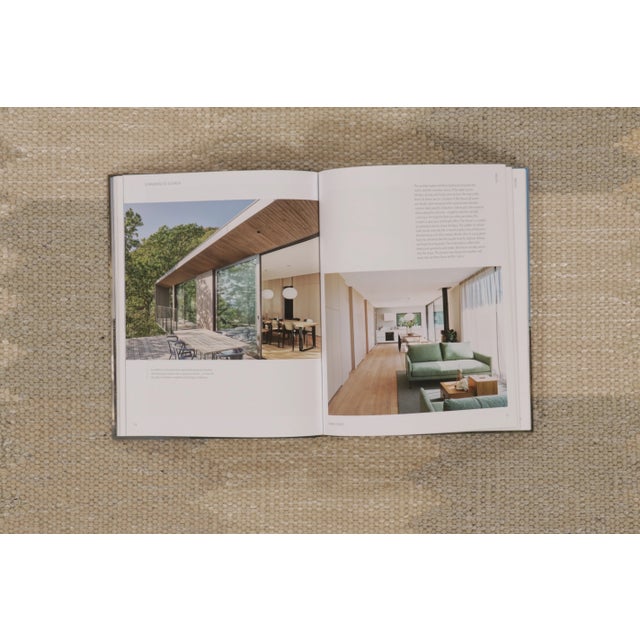 Camel Contemporary Scandinavian Style Tonal Blocks Flatweave Wool Rug by Rug & Kilim, India For Sale - Image 8 of 10