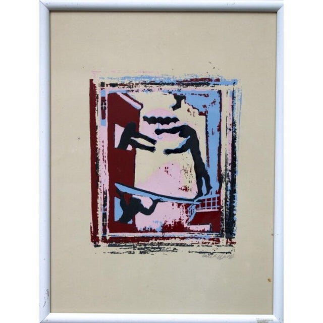 Simon Shegelman, Care, 1980s, Screen Print For Sale - Image 4 of 4