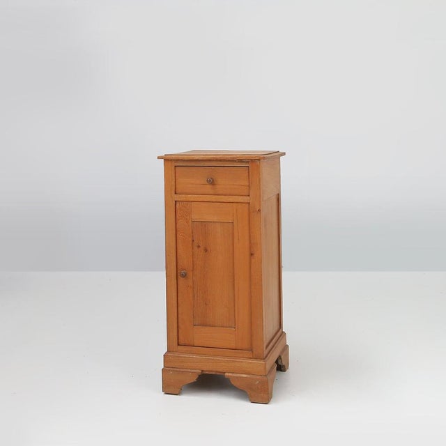 Art Deco Nightstand in Pine Wood, France, 1930s For Sale - Image 11 of 11