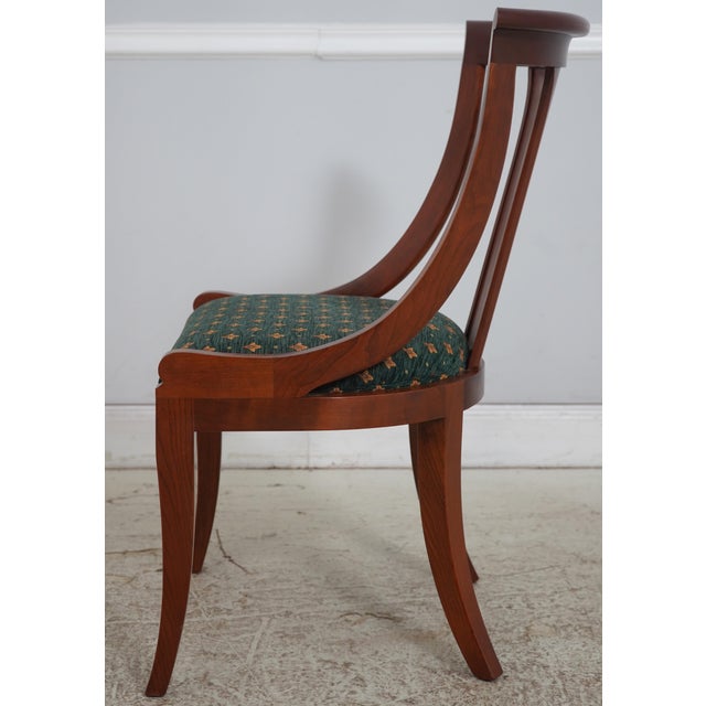 Traditional Set of 6 Stickley Cherry Regency Dining Room Chairs For Sale - Image 3 of 18