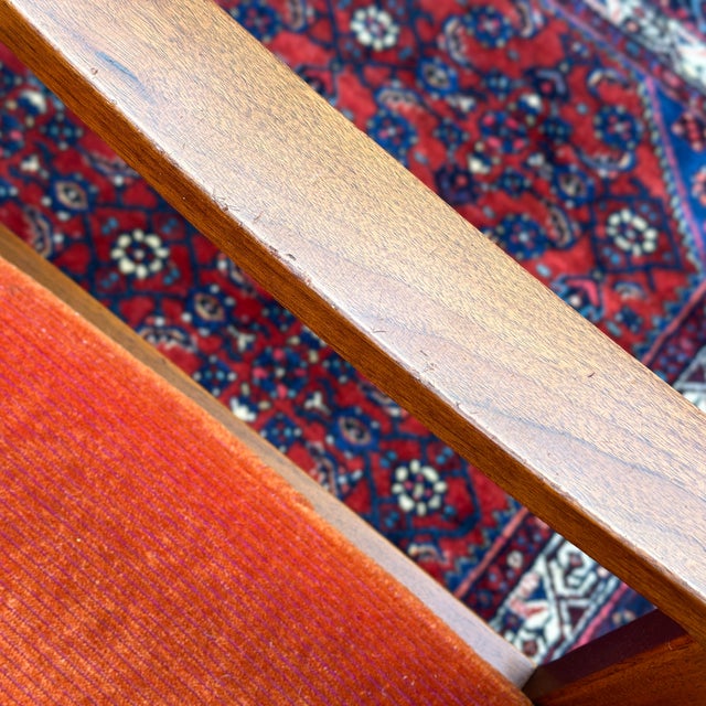 Mid-Century Modern Signed Gunlocke Sculpted Walnut Armchair For Sale - Image 10 of 12