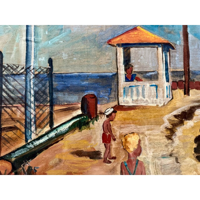 Original watercolor on paper by Henry Emil Salloch, also known as Heinz Emil Salloch, the German-born American artist and...