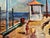 Original watercolor on paper by Henry Emil Salloch, also known as Heinz Emil Salloch, the German-born American artist and...