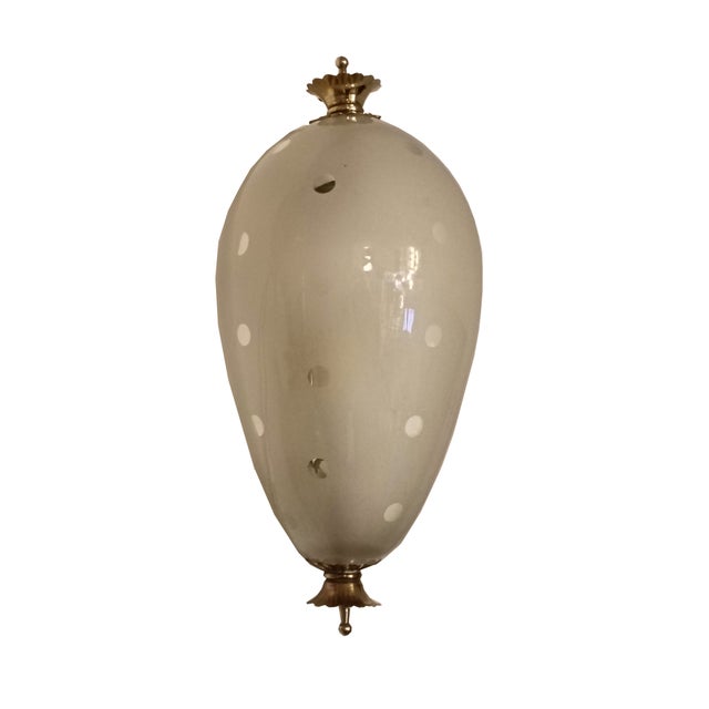 Venini Murano Glass and Brass Wall Lamps attributed to Paolo Venini for Venini, Italy, 1940s, Set of 2 For Sale - Image 4 of 9