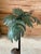 English Sculptural Cold Painted Metal Bronze Elephant Tole Palm Tree Figure For Sale - Image 3 of 12