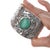 6.75" c1930's Navajo Curio whirling logs cuff bracelet with turquoise For Sale - Image 4 of 11