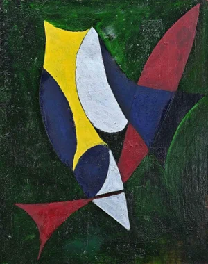 Giorgio Lo Fermo, Hommage to Futurballa, Original Oil on Canvas, 2022