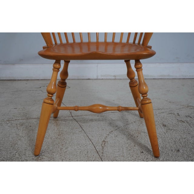 Set of 6 Bench Made Windsor Style Dining Room Armchairs For Sale In Philadelphia - Image 6 of 12