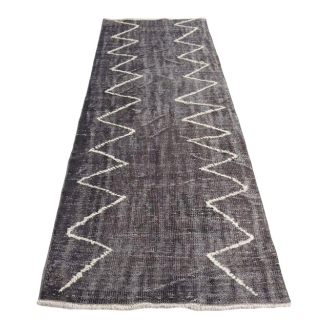 Mid 20th Century Anatolian Kurdish Wool Runner Carpet For Sale