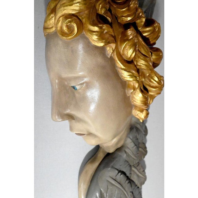 Mid-Century Wall Consoles with Seraph Motif, 1950s, Set of 2 For Sale - Image 10 of 17